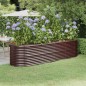 vidaXL Hochbeet Pulverbeschichteter Stahl 296x80x68 cm Braun vidaXL Hochbeet Pulverbeschichteter Stahl 296x80x68 cm Braun