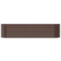 vidaXL Hochbeet Pulverbeschichteter Stahl 296x80x68 cm Braun vidaXL Hochbeet Pulverbeschichteter Stahl 296x80x68 cm Braun