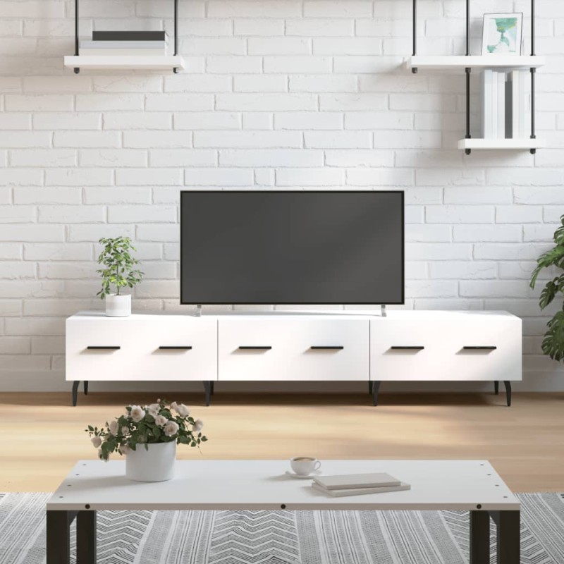 vidaXL TV-Schrank Weiß 150x36x30 cm Holzwerkstoff vidaXL TV-Schrank Weiß 150x36x30 cm Holzwerkstoff
