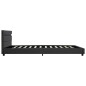 LED-Bettgestell Grau Kunstleder 120×200 cm LED-Bettgestell Grau Kunstleder 120×200 cm