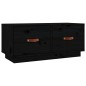 vidaXL TV-Schrank Schwarz 80x34x35 cm Massivholz Kiefer vidaXL TV-Schrank Schwarz 80x34x35 cm Massivholz Kiefer