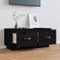 vidaXL TV-Schrank Schwarz 80x34x35 cm Massivholz Kiefer vidaXL TV-Schrank Schwarz 80x34x35 cm Massivholz Kiefer