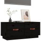 vidaXL TV-Schrank Schwarz 80x34x35 cm Massivholz Kiefer vidaXL TV-Schrank Schwarz 80x34x35 cm Massivholz Kiefer