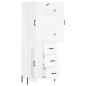 vidaXL Highboard Weiß 69,5x34x180 cm Holzwerkstoff vidaXL Highboard Weiß 69,5x34x180 cm Holzwerkstoff