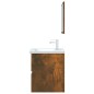 vidaXL 2-tlg. Badmöbel-Set Räuchereiche Holzwerkstoff vidaXL 2-tlg. Badmöbel-Set Räuchereiche Holzwerkstoff
