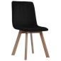 Esszimmerstühle 4 Stk. Schwarz Samt Esszimmerstühle 4 Stk. Schwarz Samt
