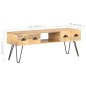 vidaXL TV-Schrank 120x35x45 cm Mango Massivholz vidaXL TV-Schrank 120x35x45 cm Mango Massivholz