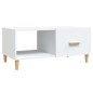 vidaXL Couchtisch Weiß 89,5x50x40 cm Holzwerkstoff vidaXL Couchtisch Weiß 89,5x50x40 cm Holzwerkstoff
