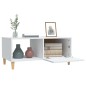 vidaXL Couchtisch Weiß 89,5x50x40 cm Holzwerkstoff vidaXL Couchtisch Weiß 89,5x50x40 cm Holzwerkstoff