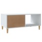 vidaXL Couchtisch Weiß 89,5x50x40 cm Holzwerkstoff vidaXL Couchtisch Weiß 89,5x50x40 cm Holzwerkstoff