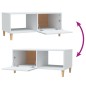 vidaXL Couchtisch Weiß 89,5x50x40 cm Holzwerkstoff vidaXL Couchtisch Weiß 89,5x50x40 cm Holzwerkstoff