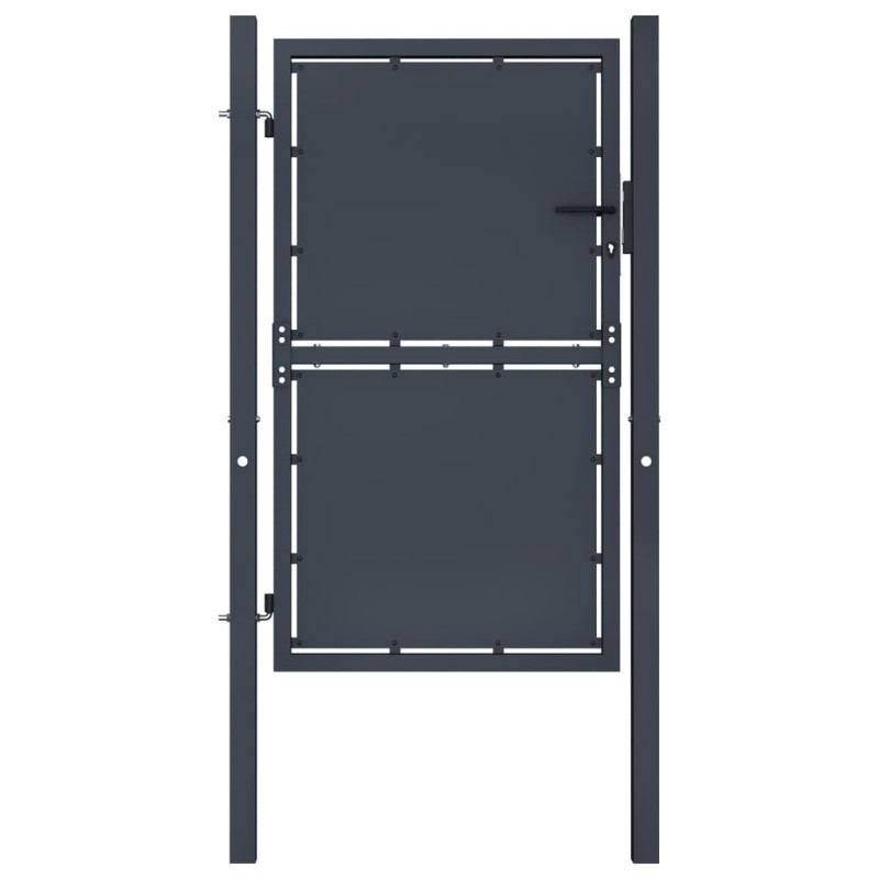 vidaXL Gartentor Stahl 100 x 200 cm Anthrazit vidaXL Gartentor Stahl 100 x 200 cm Anthrazit