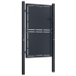 vidaXL Gartentor Stahl 100 x 200 cm Anthrazit vidaXL Gartentor Stahl 100 x 200 cm Anthrazit