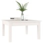 vidaXL Couchtisch Weiß 55x55x30 cm Massivholz Kiefer vidaXL Couchtisch Weiß 55x55x30 cm Massivholz Kiefer
