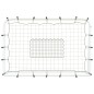 vidaXL Fußballtor mit Netz Weiß & Schwarz 184x61x123 cm Stahl & PE vidaXL Fußballtor mit Netz Weiß & Schwarz 184x61x123 cm Stahl & PE