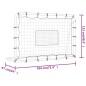 vidaXL Fußballtor mit Netz Weiß & Schwarz 184x61x123 cm Stahl & PE vidaXL Fußballtor mit Netz Weiß & Schwarz 184x61x123 cm Stahl & PE