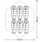 vidaXL 6-Personen-Zelt Grün vidaXL 6-Personen-Zelt Grün