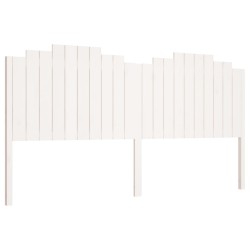 vidaXL Kopfteil Weiß 206x4x110 cm Massivholz Kiefer
