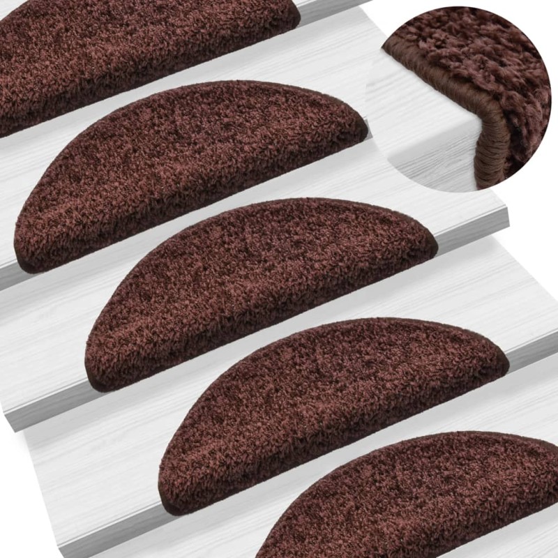 vidaXL Stufenmatten 10 Stk. 56x17x3 cm Braun vidaXL Stufenmatten 10 Stk. 56x17x3 cm Braun