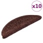vidaXL Stufenmatten 10 Stk. 56x17x3 cm Braun vidaXL Stufenmatten 10 Stk. 56x17x3 cm Braun