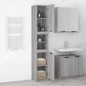 vidaXL Badschrank Grau Sonoma 32x34x188,5 cm Holzwerkstoff vidaXL Badschrank Grau Sonoma 32x34x188,5 cm Holzwerkstoff