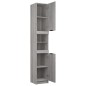 vidaXL Badschrank Grau Sonoma 32x34x188,5 cm Holzwerkstoff vidaXL Badschrank Grau Sonoma 32x34x188,5 cm Holzwerkstoff