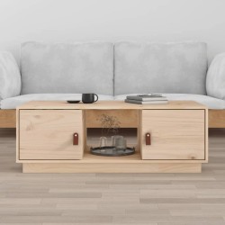  vidaXL Couchtisch 100x50x35 cm Massivholz Kiefer