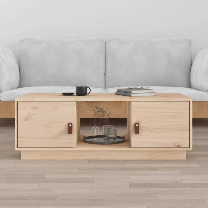 vidaXL Couchtisch 100x50x35 cm Massivholz Kiefer vidaXL Couchtisch 100x50x35 cm Massivholz Kiefer