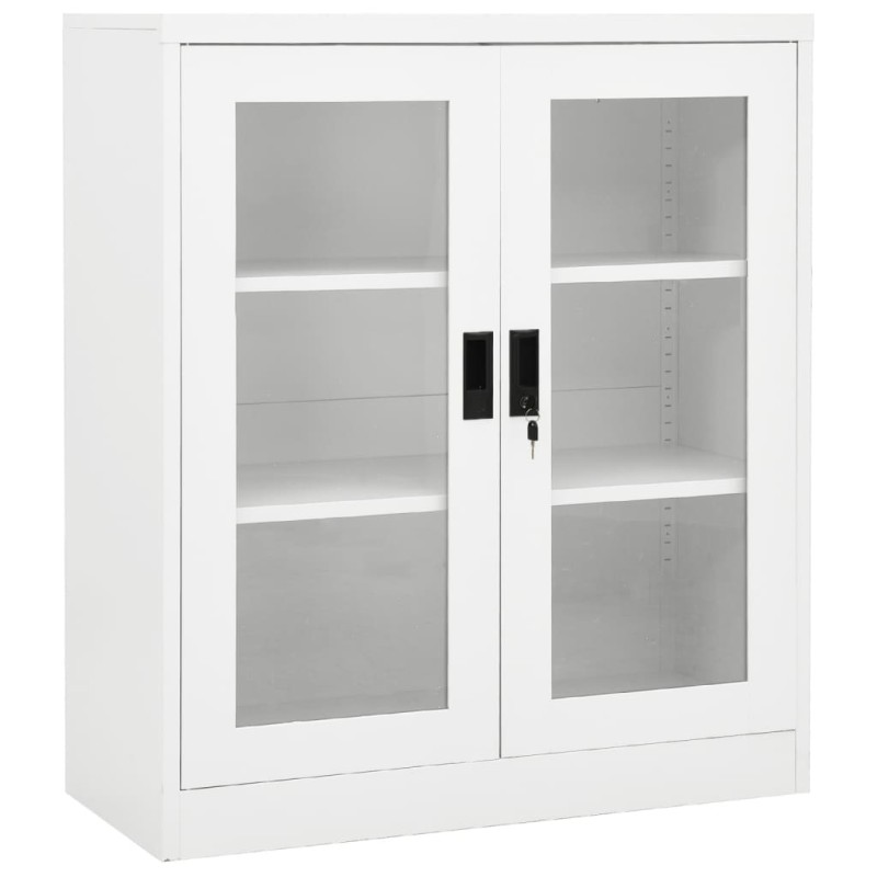 vidaXL Büroschrank Weiß 90x40x105 cm Stahl vidaXL Büroschrank Weiß 90x40x105 cm Stahl