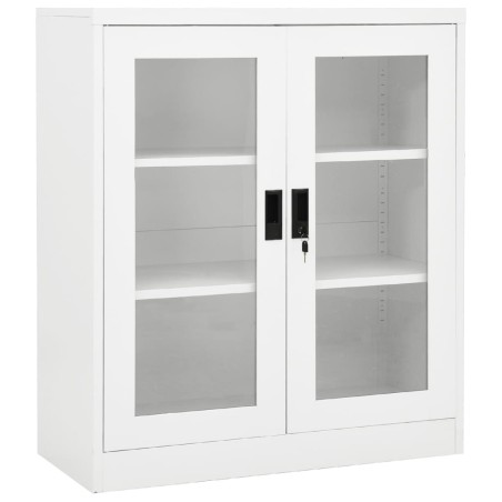 vidaXL Büroschrank Weiß 90x40x105 cm Stahl 