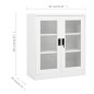 vidaXL Büroschrank Weiß 90x40x105 cm Stahl vidaXL Büroschrank Weiß 90x40x105 cm Stahl