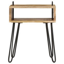 vidaXL Nachttisch Massivholz Mango 40×34×47 cm