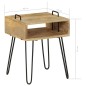 vidaXL Nachttisch Massivholz Mango 40×34×47 cm vidaXL Nachttisch Massivholz Mango 40×34×47 cm