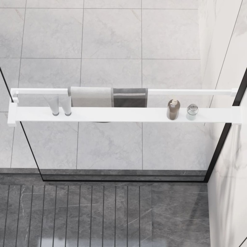 vidaXL Duschablage für Begehbare Dusche Weiß 80 cm Aluminium vidaXL Duschablage für Begehbare Dusche Weiß 80 cm Aluminium