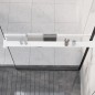 vidaXL Duschablage für Begehbare Dusche Weiß 80 cm Aluminium vidaXL Duschablage für Begehbare Dusche Weiß 80 cm Aluminium