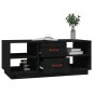 vidaXL Couchtisch Schwarz 100x50x41 cm Massivholz Kiefer vidaXL Couchtisch Schwarz 100x50x41 cm Massivholz Kiefer