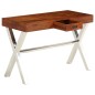 vidaXL Schreibtisch Massivholz mit Honigfarbenem Finish 110x50x76 cm vidaXL Schreibtisch Massivholz mit Honigfarbenem Finish 110x50x76 cm