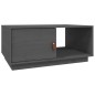 vidaXL Couchtisch Grau 80x50x35,5 cm Massivholz Kiefer vidaXL Couchtisch Grau 80x50x35,5 cm Massivholz Kiefer
