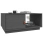 vidaXL Couchtisch Grau 80x50x35,5 cm Massivholz Kiefer vidaXL Couchtisch Grau 80x50x35,5 cm Massivholz Kiefer
