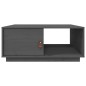 vidaXL Couchtisch Grau 80x50x35,5 cm Massivholz Kiefer vidaXL Couchtisch Grau 80x50x35,5 cm Massivholz Kiefer