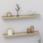 vidaXL Wandregale 2 Stk. Sonoma-Eiche 80x9x3 cm vidaXL Wandregale 2 Stk. Sonoma-Eiche 80x9x3 cm