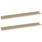 vidaXL Wandregale 2 Stk. Sonoma-Eiche 80x9x3 cm vidaXL Wandregale 2 Stk. Sonoma-Eiche 80x9x3 cm