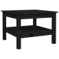 vidaXL Couchtisch Schwarz 55x55x40 cm Massivholz Kiefer vidaXL Couchtisch Schwarz 55x55x40 cm Massivholz Kiefer