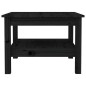 vidaXL Couchtisch Schwarz 55x55x40 cm Massivholz Kiefer vidaXL Couchtisch Schwarz 55x55x40 cm Massivholz Kiefer