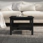 vidaXL Couchtisch Schwarz 55x55x40 cm Massivholz Kiefer vidaXL Couchtisch Schwarz 55x55x40 cm Massivholz Kiefer