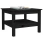 vidaXL Couchtisch Schwarz 55x55x40 cm Massivholz Kiefer vidaXL Couchtisch Schwarz 55x55x40 cm Massivholz Kiefer