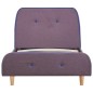 vidaXL Bettgestell Taupe Stoff 90x200 cm vidaXL Bettgestell Taupe Stoff 90x200 cm