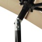 vidaXL Sonnenschirm mit Aluminium-Mast 3-lagig Taupe 2x2 m vidaXL Sonnenschirm mit Aluminium-Mast 3-lagig Taupe 2x2 m