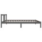 vidaXL Massivholzbett Grau 90x200 cm vidaXL Massivholzbett Grau 90x200 cm