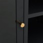 vidaXL TV-Schrank Schwarz 105x35x52 cm Stahl und Glas vidaXL TV-Schrank Schwarz 105x35x52 cm Stahl und Glas